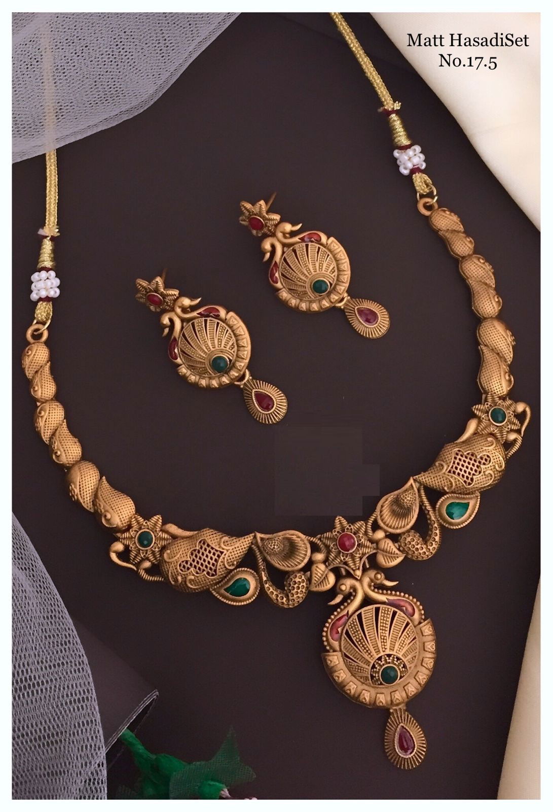 Stylish Jewellery Designer Matte Set Catalog
